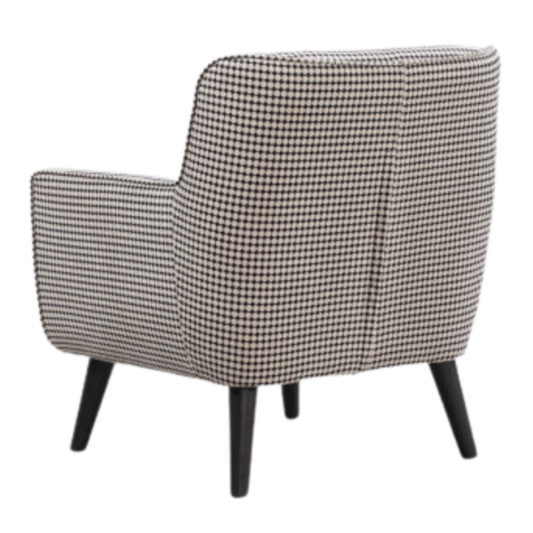 Georgia Chair Upholstered in Monochrome Fabric